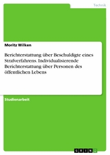 Berichterstattung über Beschuldigte eines Strafverfahrens. Individualisierende Berichterstattung über Personen des öffentlichen Lebens - Moritz Wilken