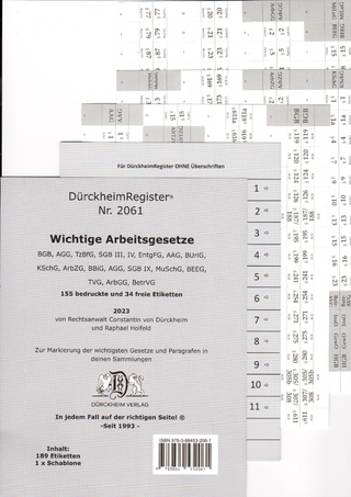 DürckheimRegister® ARBEITSGESETZE 2023 - Constantin von Dürckheim